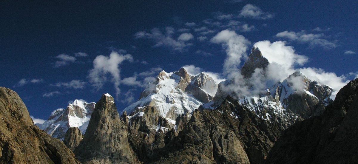 Latok Peak Gilgit-Baltistan The Ogre 6500m Pakistan Biafo Glacier trekking and climbing Gilgit-Baltistan mountain expeditions Technical climbs in Karakoram Adventure travel Pakistan High-altitude mountaineering Pakistan Biafo Glacier adventure tours