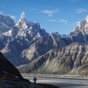 View of Koz Sar glacier in Ishkoman Valley Gilgit Baltistan