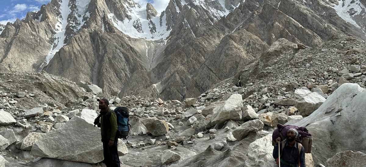 Latok Peak Gilgit-Baltistan The Ogre 6500m Pakistan Biafo Glacier trekking and climbing Gilgit-Baltistan mountain expeditions Technical climbs in Karakoram Adventure travel Pakistan High-altitude mountaineering Pakistan Biafo Glacier adventure tours