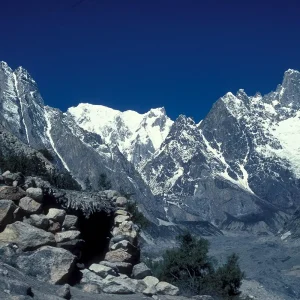 Hachindar Chhish peak towering in Batura Muztagh Gilgit Baltistan