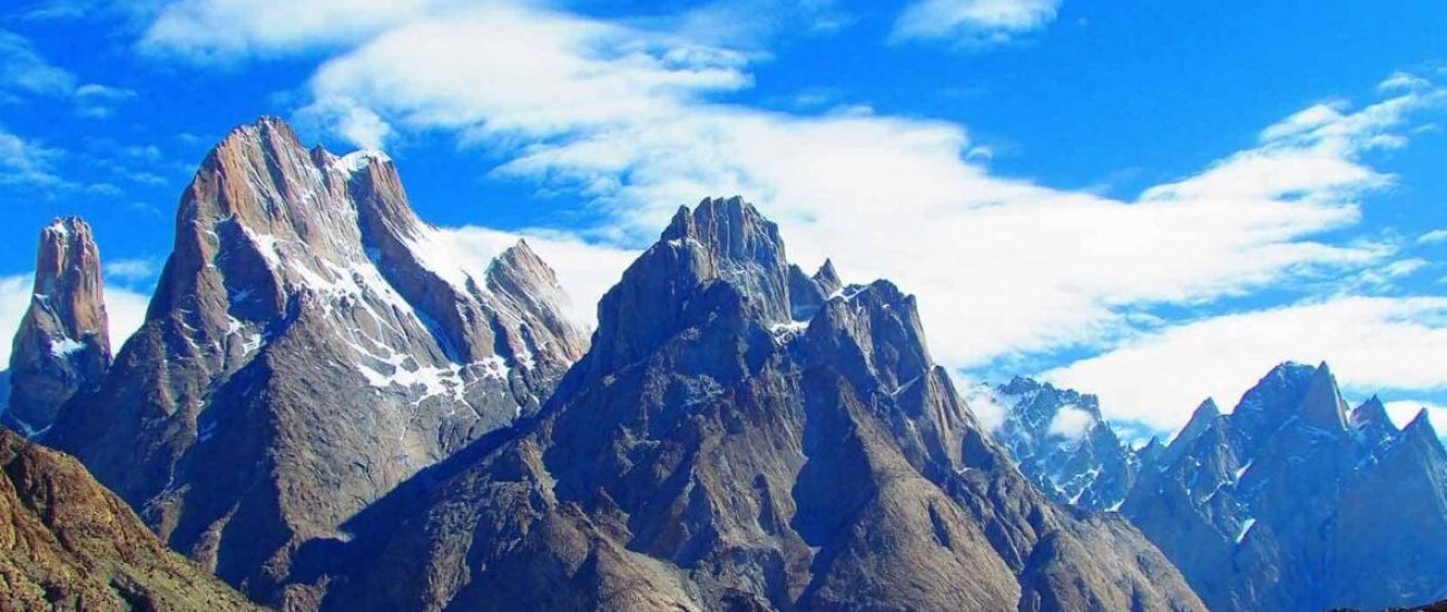 Trango Tower routes and challenges Mountaineering in Pakistan Baltoro Glacier expeditions Technical rock climbing Himalayas High-altitude climbing adventures Karakoram Range peaks
